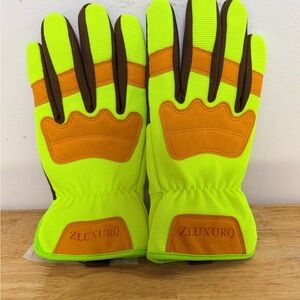 ZLUXURQ Microfibre Gardening Gloves for Men and Women, Polyester Work Gloves